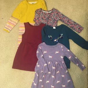 4T GIRL Fall/winter dress bundle ** 5 dresses